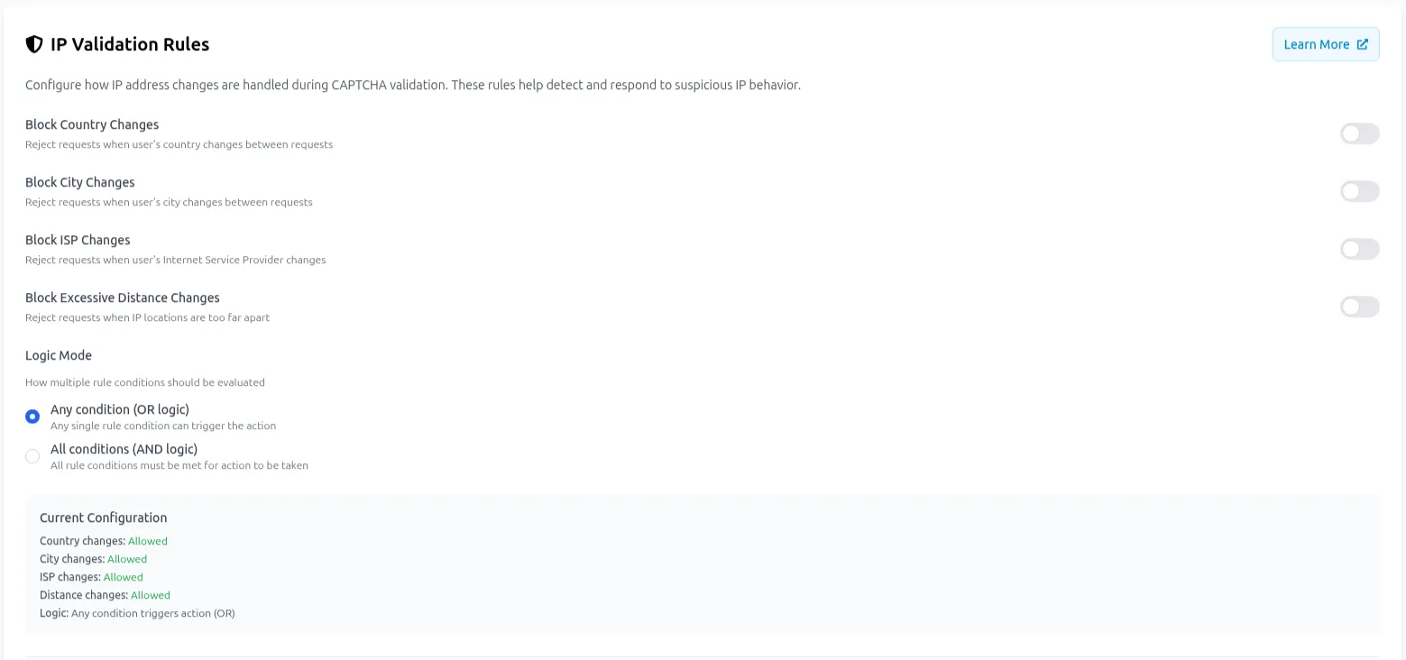 IP Validation Rules